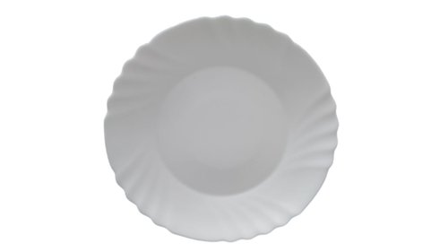 Conjunto 6 Pratos Raso Sobremesa Vidro 20 cm - Branca