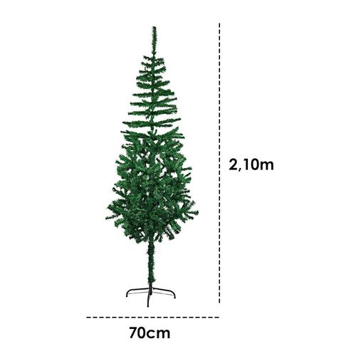 Árvore De Natal Pinheiro Tradicional 2,10m 450 Galhos