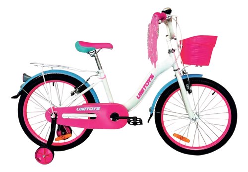 Bicicleta Sweet Aro 20 com Rodinhas Cesta E Garupa - Branca