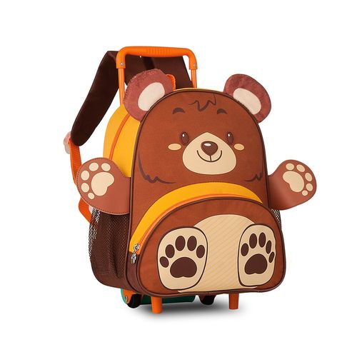 Mochila Infantil Com Rodinhas - Urso