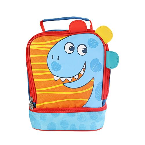 Lancheira Escolar Infantil Dino - Azul