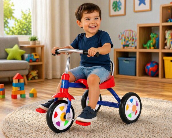 15524867386-juyyipjgvwc-xl.jpg Triciclo Infantil UNITOYS Azul com Pedal - Conforto e Segurança para seu Pequeno