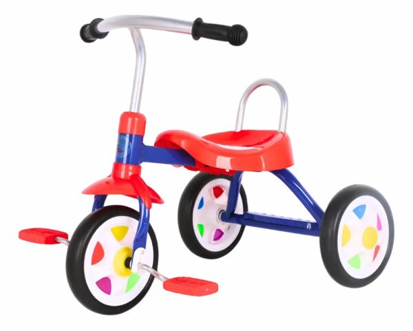 15524867392-f7eejjptfwj-xl.jpg Triciclo Infantil UNITOYS Azul com Pedal - Conforto e Segurança para seu Pequeno