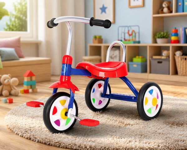15524867397-5scr0097cuc-xl.jpg Triciclo Infantil UNITOYS Azul com Pedal - Conforto e Segurança para seu Pequeno