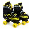 Patins Infantil com Kit de Proteção tam 30-33- Preta e amarela