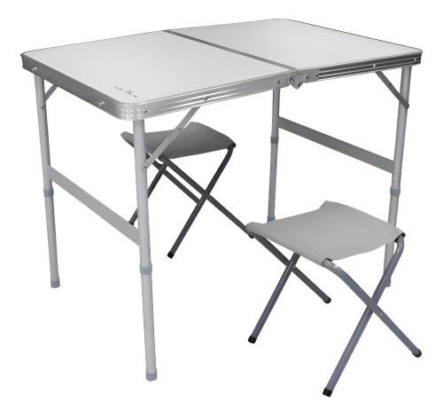 Mesa Dobrável Tipo Maleta Com 2 Banquetas