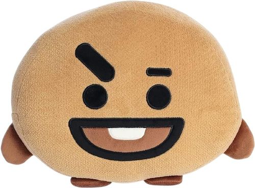 Manta Almofada Infantil Personagens Bt21 - Marrom