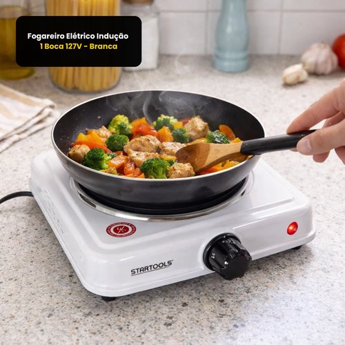 Fogareiro Elétrico Indução 1 Boca 127V - Branca