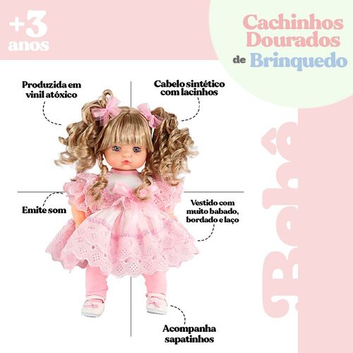 Boneca Addara Cachinhos Dourado Que Fala