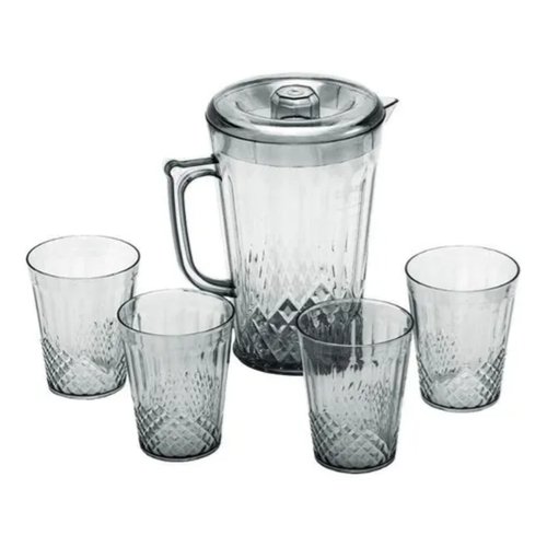 Conjunto Jarra com 4 Copos Acrílico