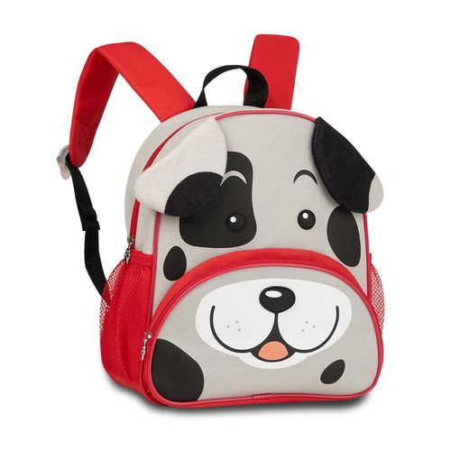 Mochila Infantil Escolar Passeio Costas Cachorro Vermelha