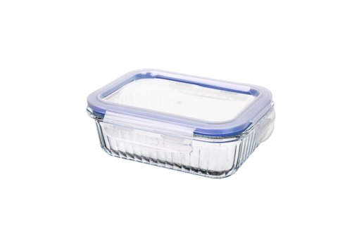 Pote Hermético Retangular Com Tampa Stripes 640ml