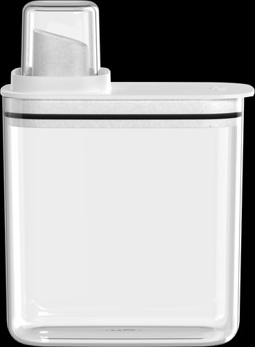 Dispenser Sabão Flow 1,5l Transparente Silicone Vedação Sistema Evita Desperdício