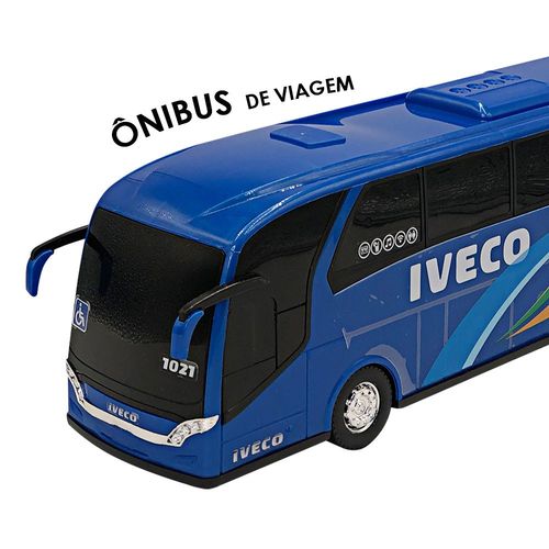 Ônibus de Viagem Iveco Brinquedo Azul