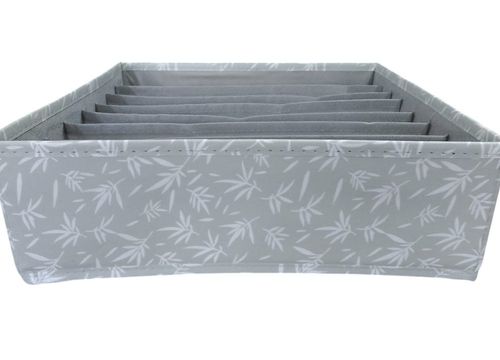 Organizador De Gaveta Com 8 Compartimentos - Cinza