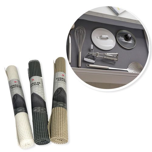 Forro Armário Gaveta Cozinha Tapete Antiderrapante 30x100cm