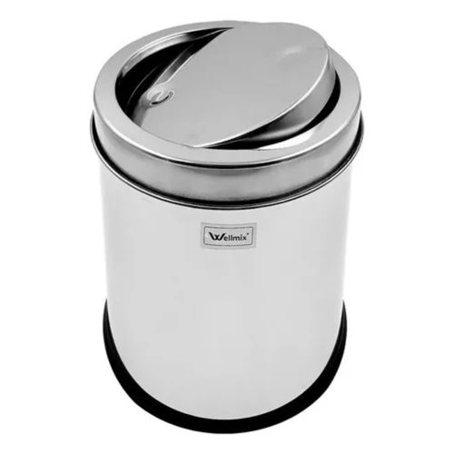 Lixeira Basculante Multiuso Inox 08 litros
