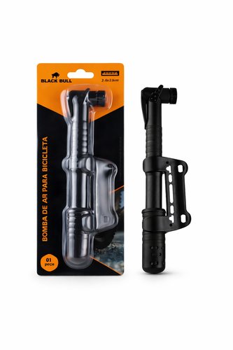Bomba de Ar Portátil para Bicicleta - Preta