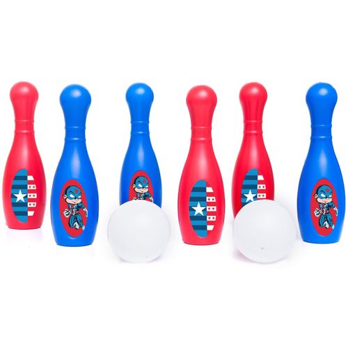 Jogo Infantil Boliche Capitão América - 8 peças
