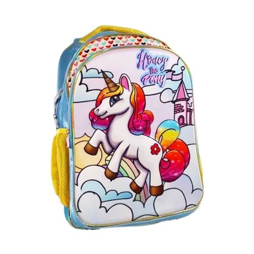 43fdyzaaefb-lg.jpg Mochila Unicornio 3d Escolar Juvenil Feminina Estampa Relevo - AZUL COM AMARELO