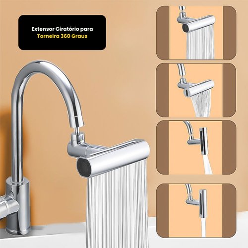 Extensor Giratório para Torneira 360 Graus