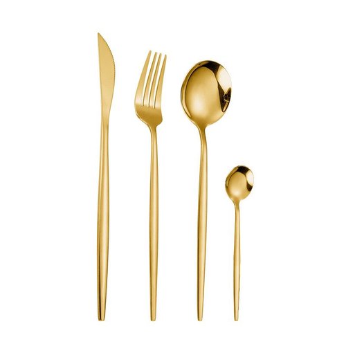 Conjunto Talher 24 Peças - Dourada