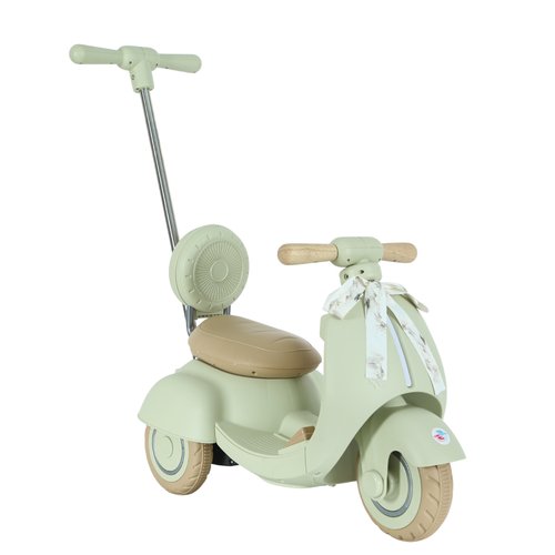 Moto Elétrica Infantil 6v Com Empurrador – Verde