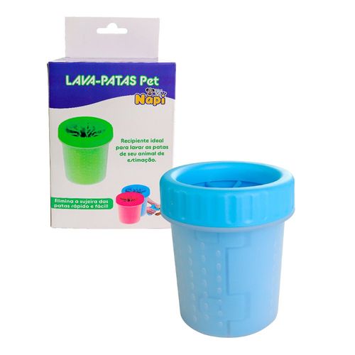 Lava-Patas para Cachorros Médios - Azul