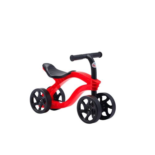 Bicicleta De Equilíbrio Infantil Futurista Sem Pedal 4 Rodas - Vermelha