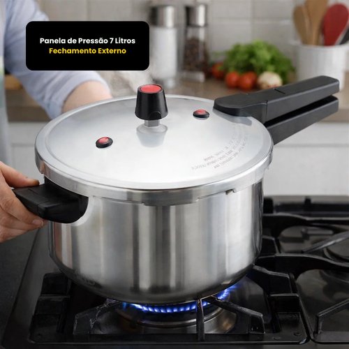 Panela de Pressão 7 Litros Fechamento Externo