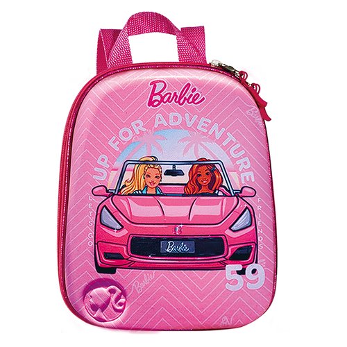 Mochila Infantil Barbie Conversível Tamanho P - Rosa