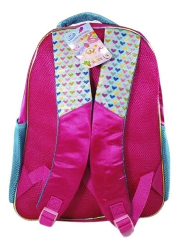 Mochila Unicornio 3d Escolar Juvenil Feminina Estampa Relevo - ROSA