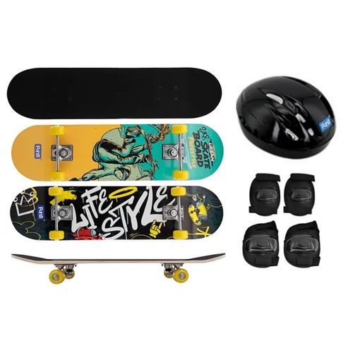 Kit Skate Infantil Iniciante Criança Com Todos Acessórios