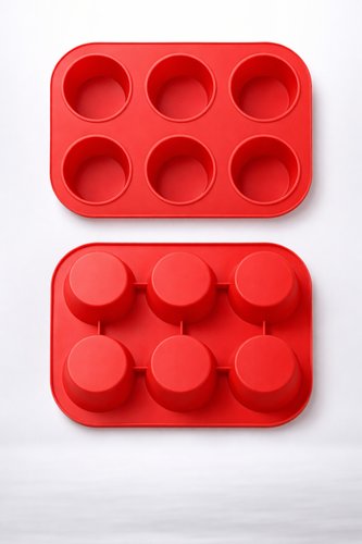 6n6kxigq2ad-lg.jpg Forma Silicone 6 Cavidades Cupcake Muffin Bolo Fácil Desenformar Cozinha