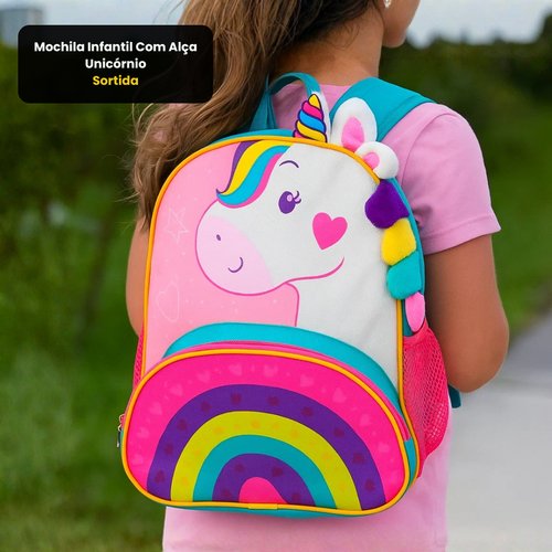 Mochila Infantil Com Alça Unicórnio - Sortida