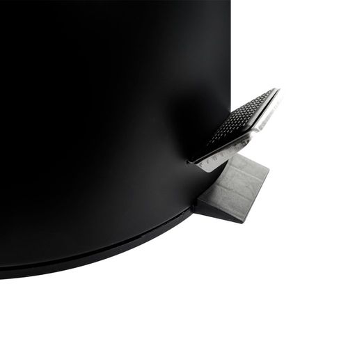 Lixeira de Metal Preta 5 Litros