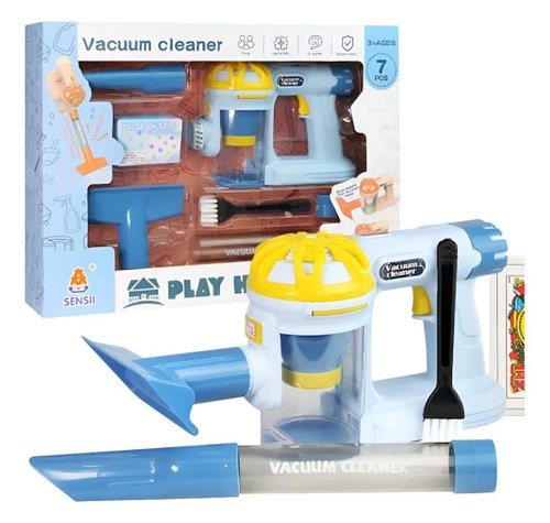 Aspirador De Pó Brinquedo Criança Com Acessórios