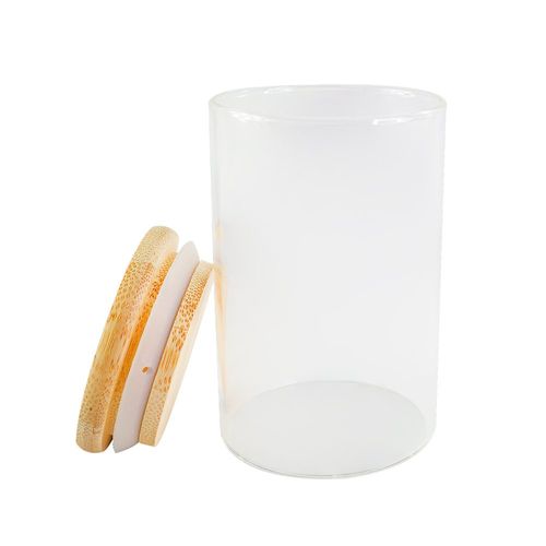Pote para Mantimentos com Tampa de Bambu 200ml