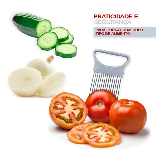 7wt7wy85m98-lg.jpg Garfo Apoiador Fatiar Alimentos Prático Cortar Legume Frutas