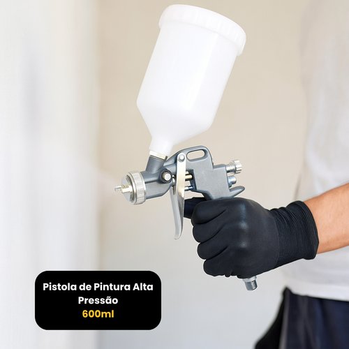 Pistola De Pintura Alta Pressão - 600ml
