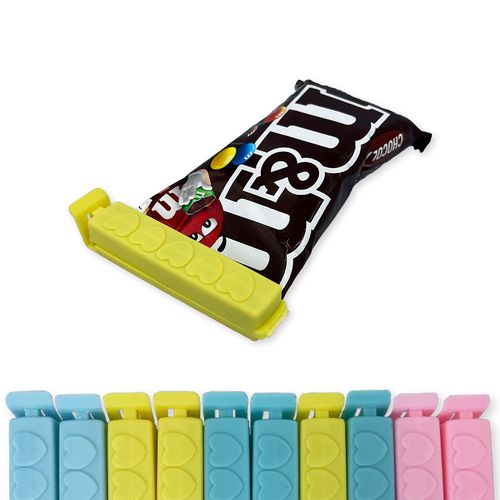 WE DROP - Prendedor Clipe Lacre Kit 10 Veda Fecha Alimentos Cozinha