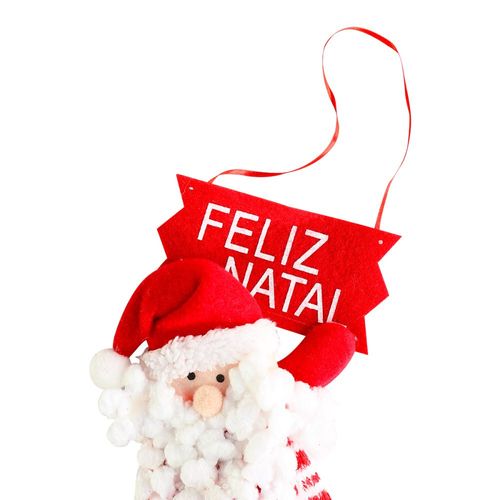 Papai Noel de Porta Feliz Natal - Sortido
