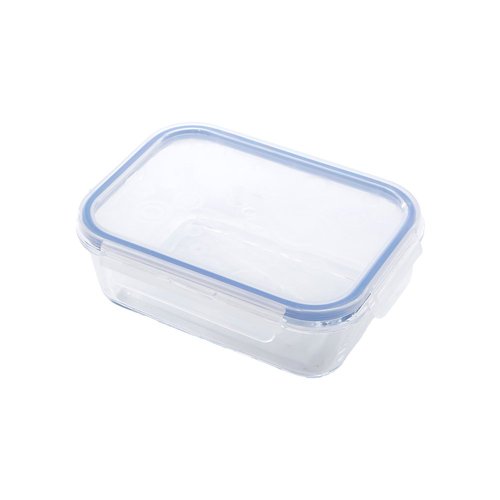 Pote Hermético De Borossilicato Retangular Com Tampa 1040ml