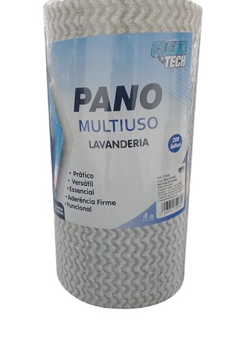 Rolo de Pano Multiuso Lavanderia 200 Folhas