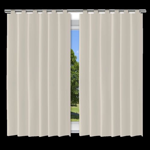 Cortina Blackout Bege - 280x220cm - c/ alça p/ varão