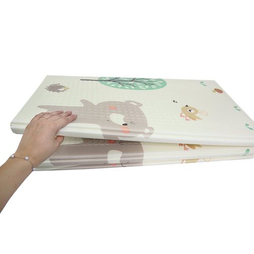 Tapete Térmico Infantil Emborrachado Dupla Face Dobrável Macio 2m x 1,5m