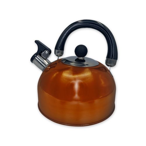 Chaleira Metálica Com Apito 2 Litros Cobre