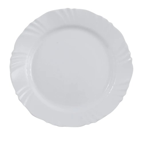 Conjunto de 6 Pratos Raso Redondo 25cm - Branca