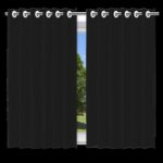 Cortina Blackout Preto com ilhos - 280x220cm