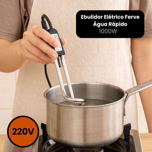 Ebulidor Elétrico Ferve Água Rápido 1000w- 220v